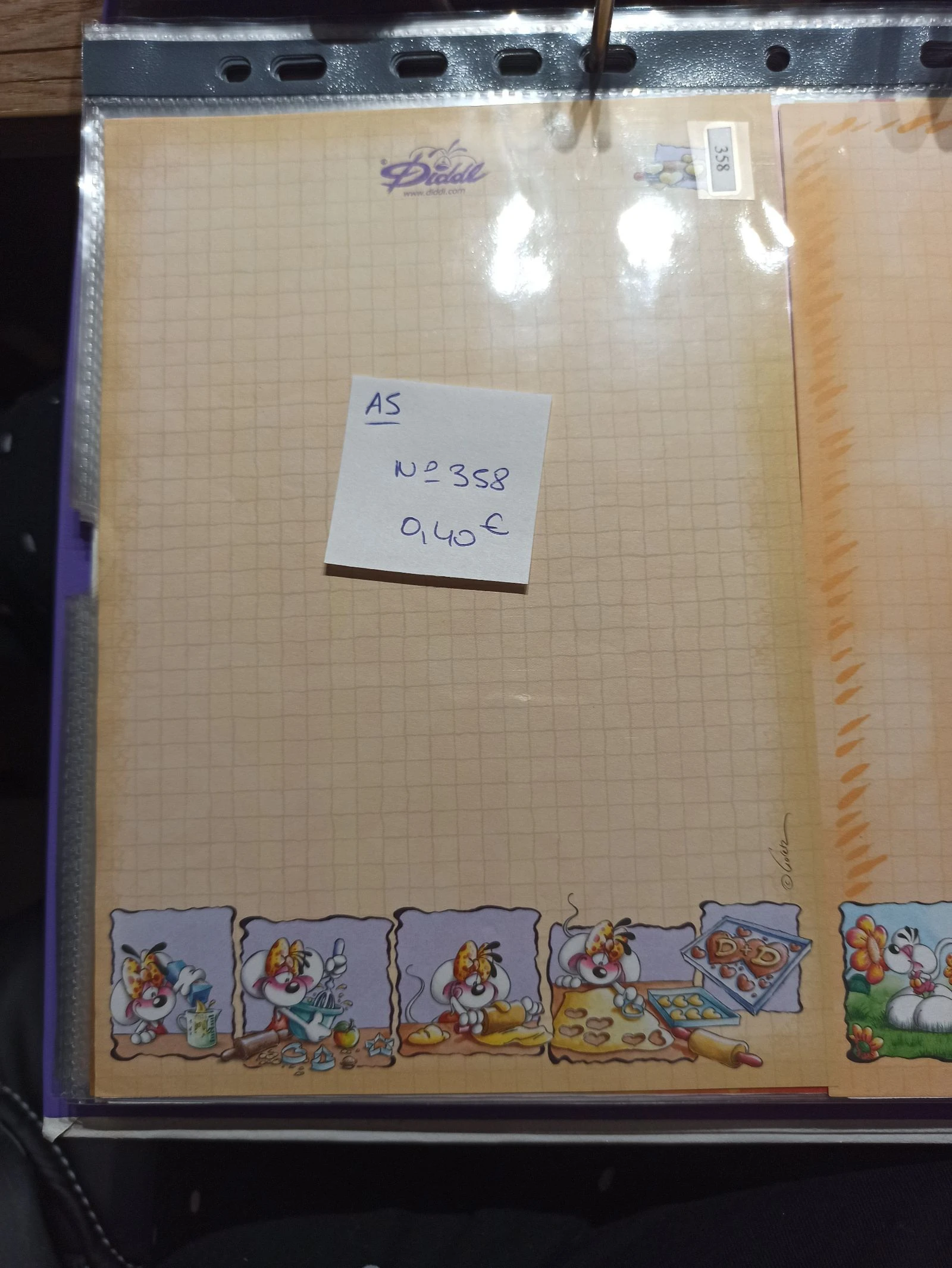Feuille Diddl A5 358 0,40e 